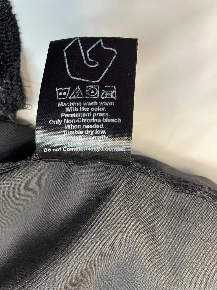 Burnside Mens Hybrid Swim Board Shorts Size 34 Solid Black‎ Cargo size 30
